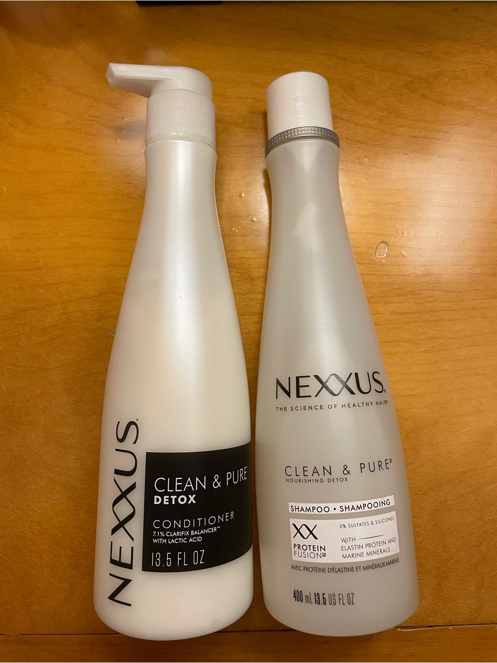 NEW Nexxus Clean & Pure Detox Shampoo and Conditioner BUNDLE